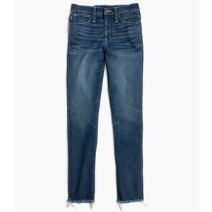 Madewell Slim Straight Raw Hem Jeans